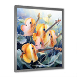 Orange butterfly fish melodic music - Butterfly Fish Canvas Wall Art
