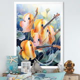 Orange butterfly fish melodic music - Butterfly Fish Canvas Wall Art