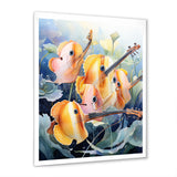 Orange butterfly fish melodic music - Butterfly Fish Canvas Wall Art