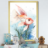 Pink butterfly fish Underwater Realm - Butterfly Fish Wall Decor