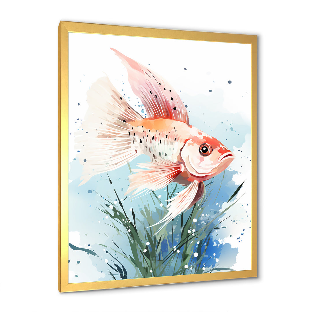 Pink butterfly fish Underwater Realm - Butterfly Fish Wall Decor