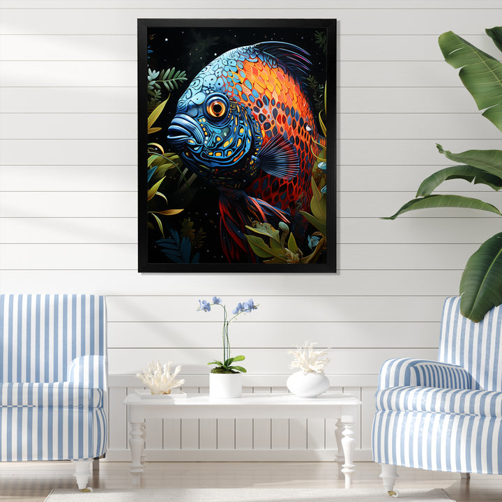 Butterfly fish in Coral elegance - Butterfly Fish Wall Art Prints