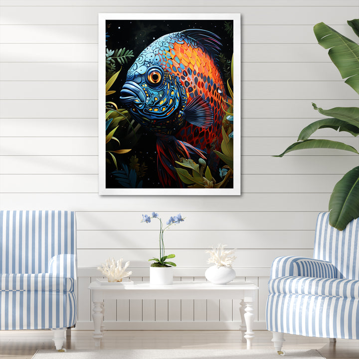 Butterfly fish in Coral elegance - Butterfly Fish Wall Art Prints
