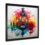 Colorful Chandelier Luminary treasures II - Fashion Canvas Wall Art