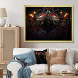 Red Gothic Luminary Grace - Fashion Canvas Wall Art