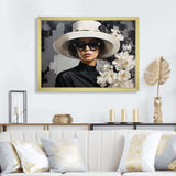 Elegance Portrait in Monochrome fashion IV - Fashion Canvas Wall Art