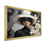 Elegance Portrait in Monochrome fashion IV - Fashion Canvas Wall Art