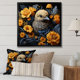 Cute chicken plumage - Chicken Living Room Wall Art