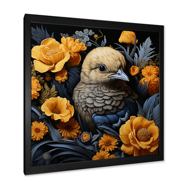 Cute chicken plumage - Chicken Living Room Wall Art