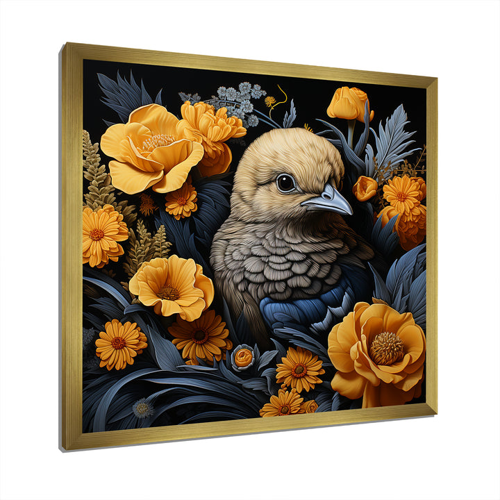 Cute chicken plumage - Chicken Living Room Wall Art