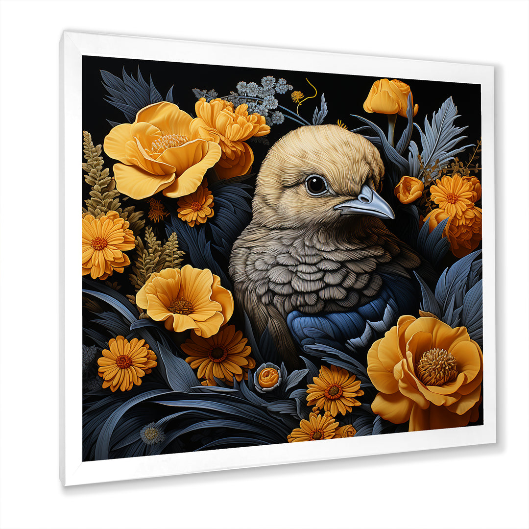 Cute chicken plumage - Chicken Living Room Wall Art