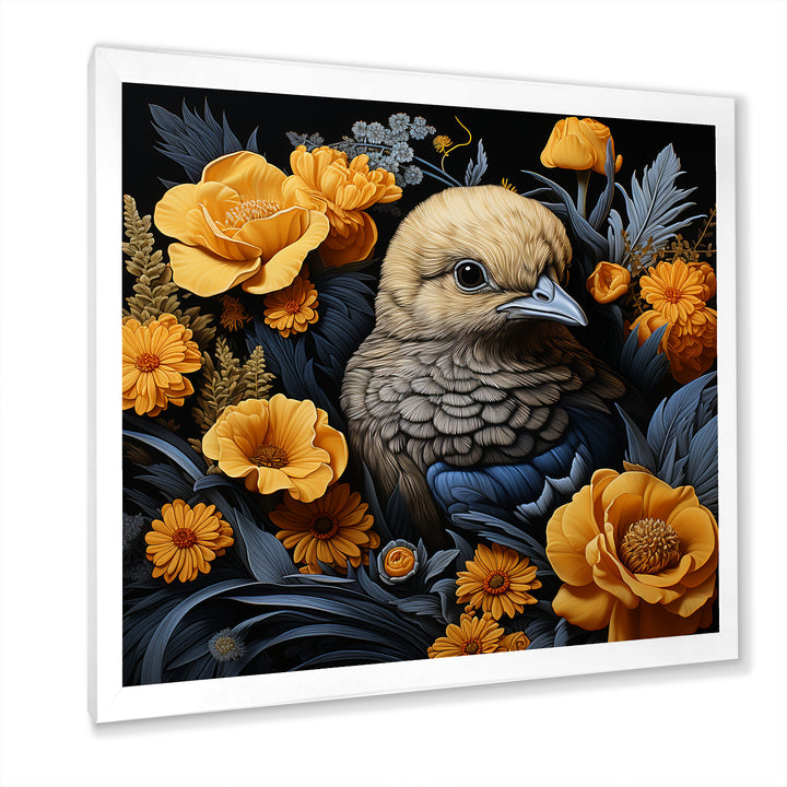 Cute chicken plumage - Chicken Living Room Wall Art
