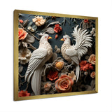 Love white and blue chicken plumage - Chicken Bedroom Wall Art