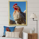 Rooster portrait photo - Chicken Canvas Wall Art