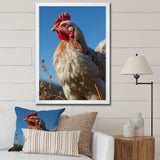 Rooster portrait photo - Chicken Canvas Wall Art
