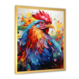 Colorful Rooster popart - Animals Canvas Wall Art