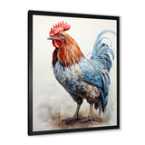 Strutting Rooster majesty - Chicken Framed Canvas Art