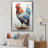 Strutting Rooster majesty - Chicken Framed Canvas Art