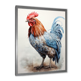 Strutting Rooster majesty - Chicken Framed Canvas Art