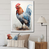 Strutting Rooster majesty - Chicken Framed Canvas Art