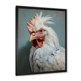 Majestic Rooster Portrait - Chicken Large Canvas Wall Art