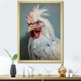 Majestic Rooster Portrait - Chicken Large Canvas Wall Art