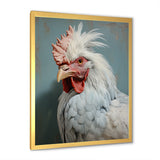 Majestic Rooster Portrait - Chicken Large Canvas Wall Art