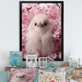 Majestic chick Portrait blooms - Chicken Bedroom Wall Art