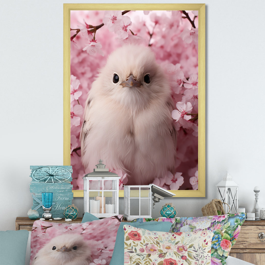 Majestic chick Portrait blooms - Chicken Bedroom Wall Art