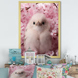 Majestic chick Portrait blooms - Chicken Bedroom Wall Art
