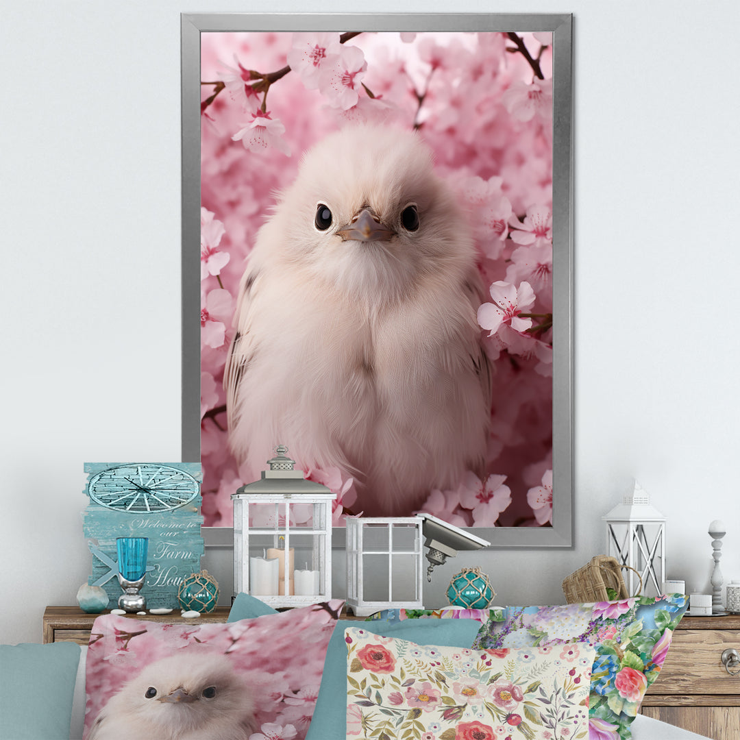 Majestic chick Portrait blooms - Chicken Bedroom Wall Art
