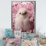 Majestic chick Portrait blooms - Chicken Bedroom Wall Art