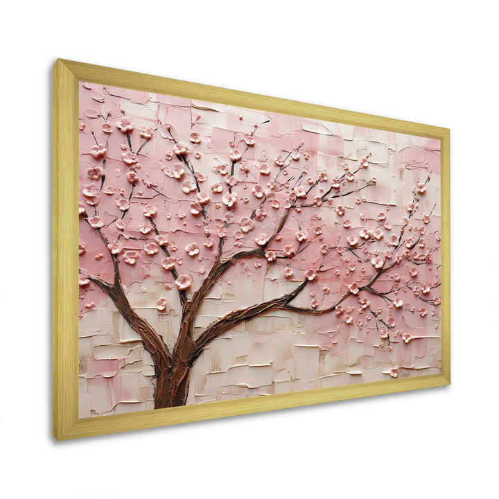 Cherry Blossom Whisper pink and white - Floral Canvas Wall Art