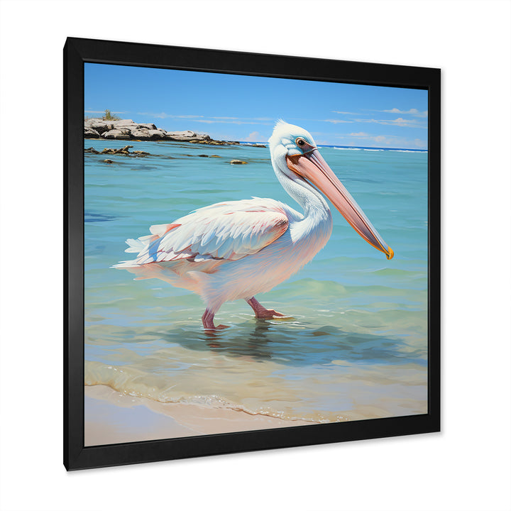 Tropical Pelican Poise - Coastal Animal Wall Art Prints