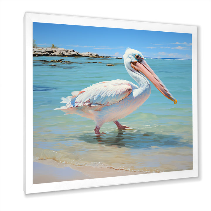 Tropical Pelican Poise - Coastal Animal Wall Art Prints