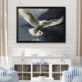 Seagulls Flight - Coastal Animal Large Canvas Wall Art
