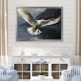 Seagulls Flight - Coastal Animal Large Canvas Wall Art