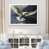 Seagulls Flight - Coastal Animal Large Canvas Wall Art