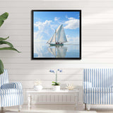 Morning Sail horizon I - Coastal Canvas Wall Art