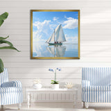 Morning Sail horizon I - Coastal Canvas Wall Art