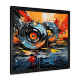 Vintage vinyl music serenade II - Fashion Canvas Wall Art