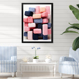 Cubist Marine Exploration of coral stick - Pink Coral Wall Art