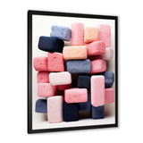 Cubist Marine Exploration of coral stick - Pink Coral Wall Art