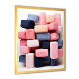 Cubist Marine Exploration of coral stick - Pink Coral Wall Art