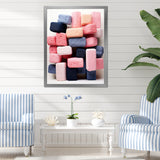 Cubist Marine Exploration of coral stick - Pink Coral Wall Art