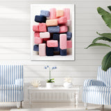 Cubist Marine Exploration of coral stick - Pink Coral Wall Art