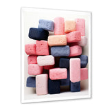 Cubist Marine Exploration of coral stick - Pink Coral Wall Art