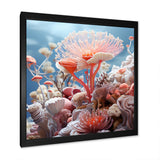 Pink coral Reef Explorations - Coral Large Canvas Wall Art