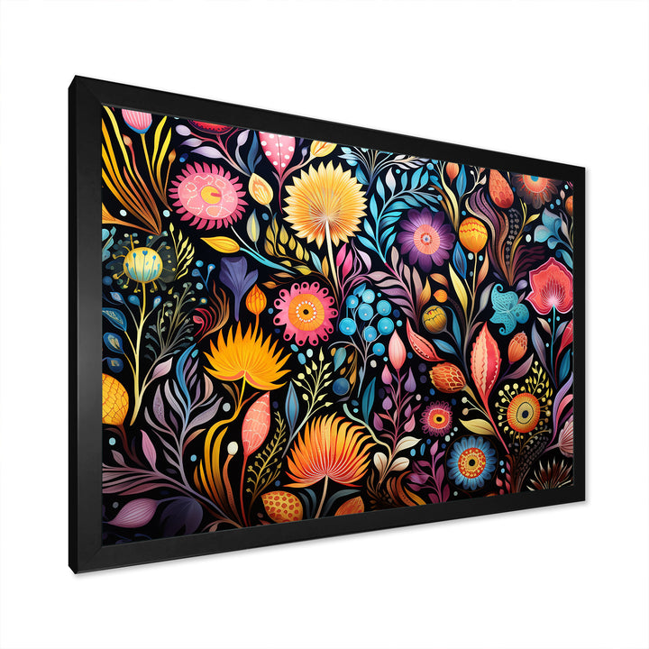 Coral Marine Treasures pattern - Coral Living Room Wall Art