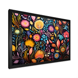Coral Marine Treasures pattern - Coral Living Room Wall Art